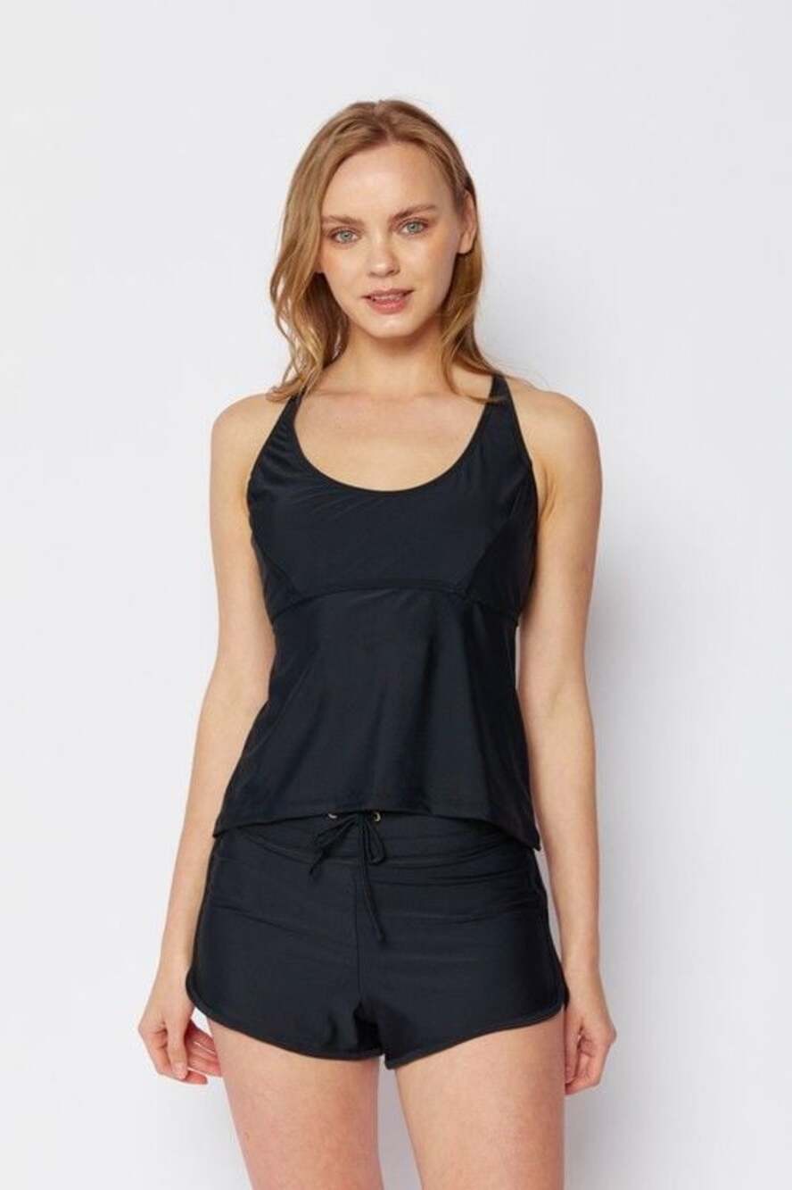 Marina West Athletic Tankini with Swim Shorts, XXL